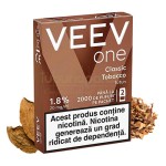 Pachet cu 2 capsule cu aroma de tutun VEEV ONE Classic Tobacco cu nicotina